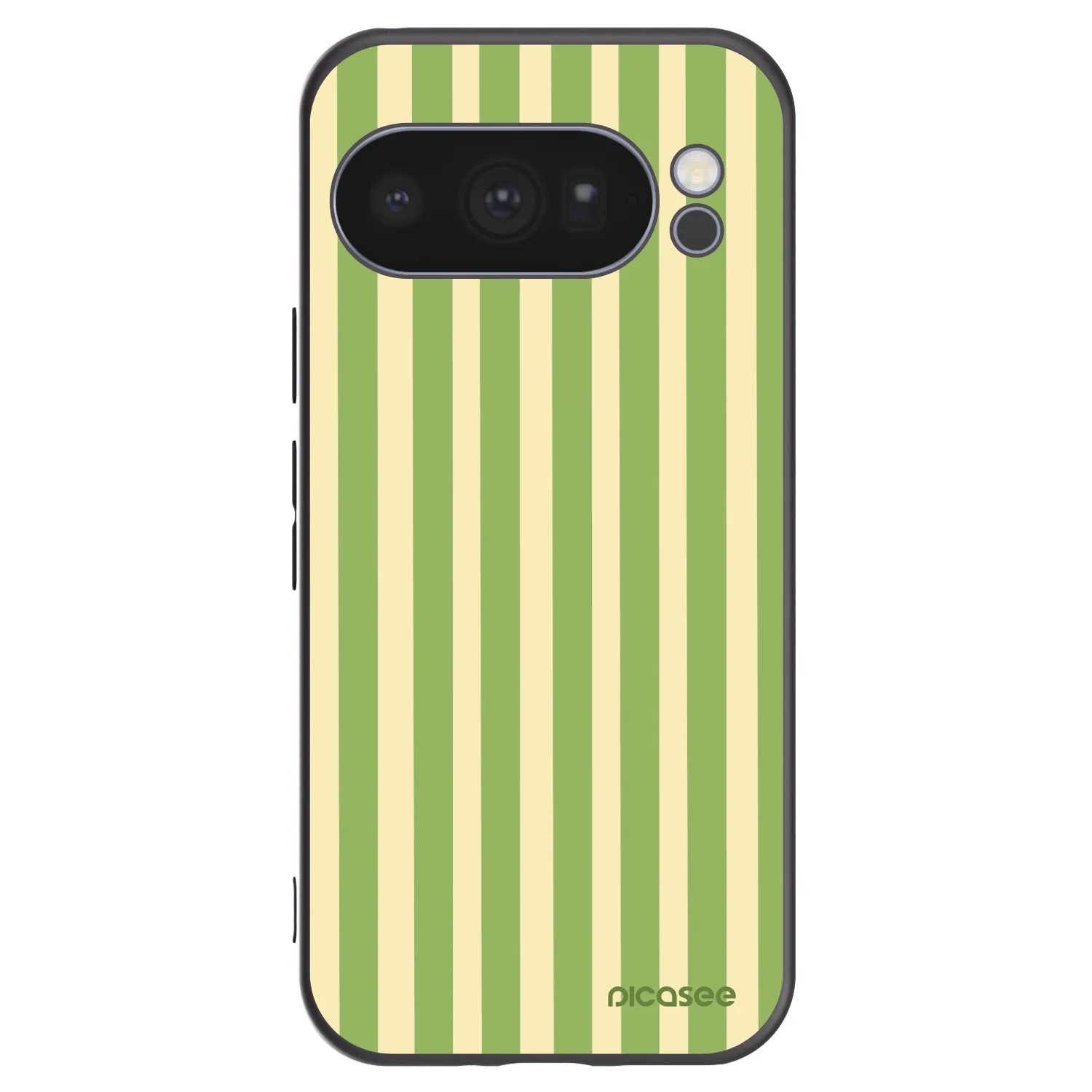 Picasee silikonový černý obal pro Google Pixel 10 Pro - Lines Matcha