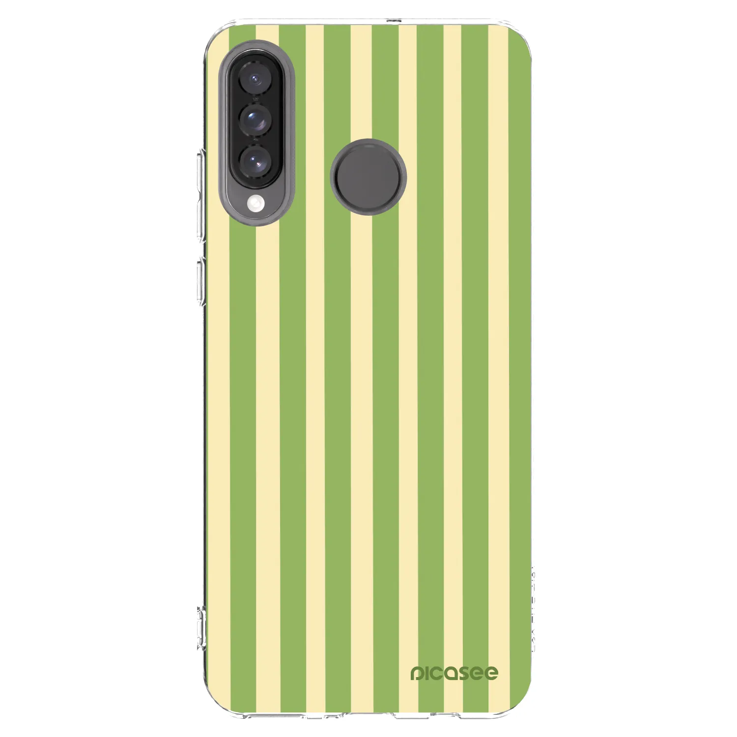 Picasee silikonový průhledný obal pro Huawei P30 Lite - Lines Matcha