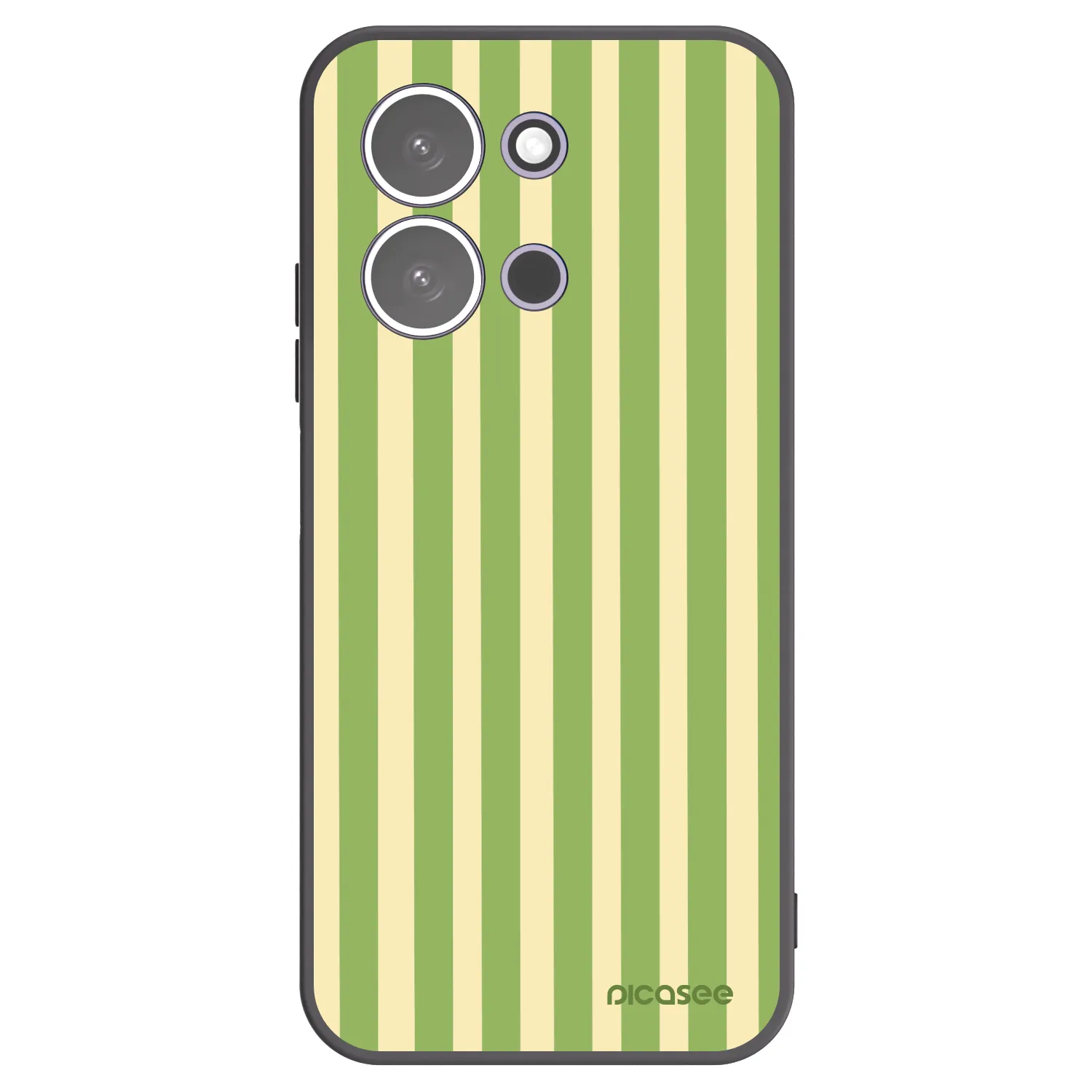 Picasee silikonový černý obal pro Xiaomi Redmi 15C 5G - Lines Matcha