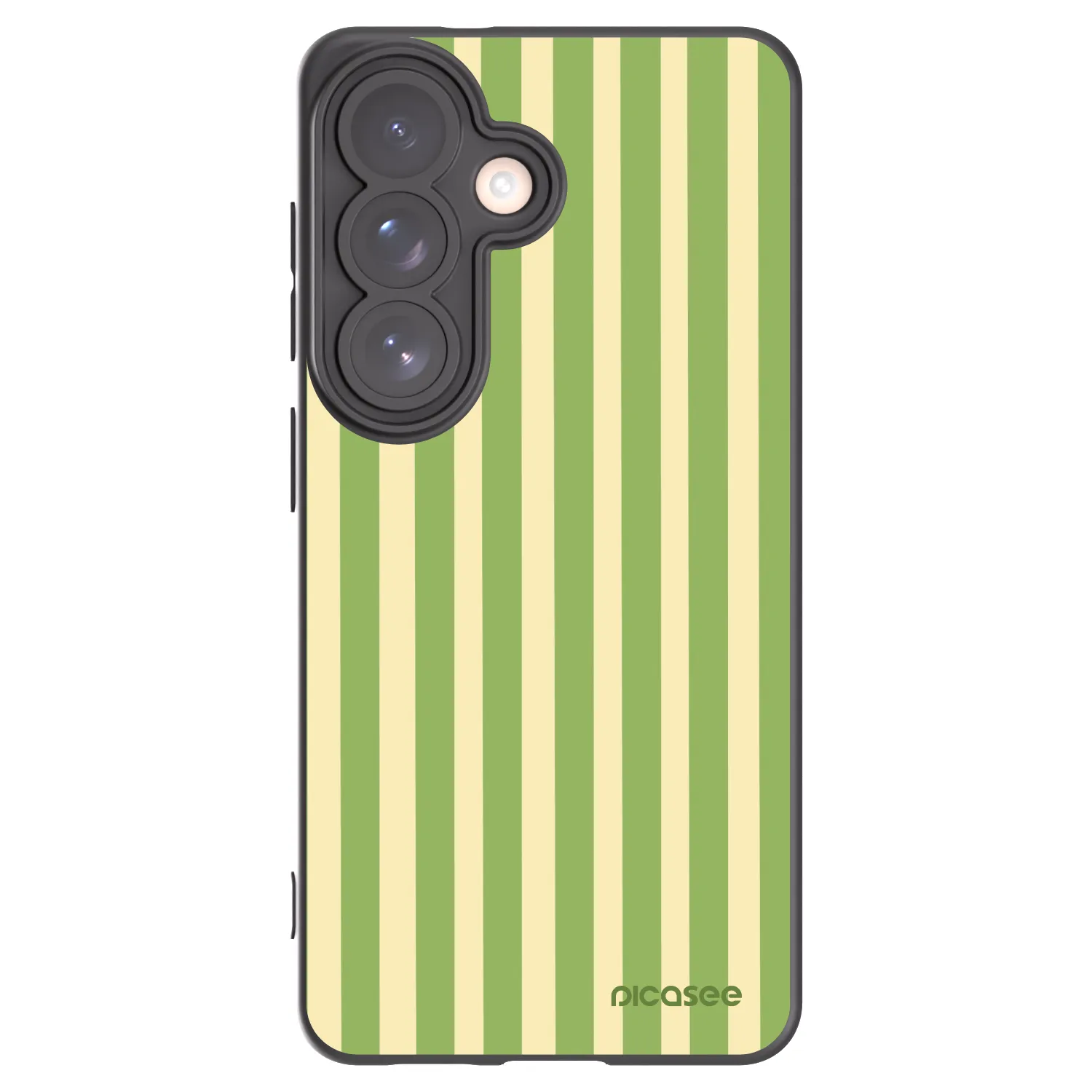 Picasee silikonový černý obal pro Samsung Galaxy S26 - Lines Matcha