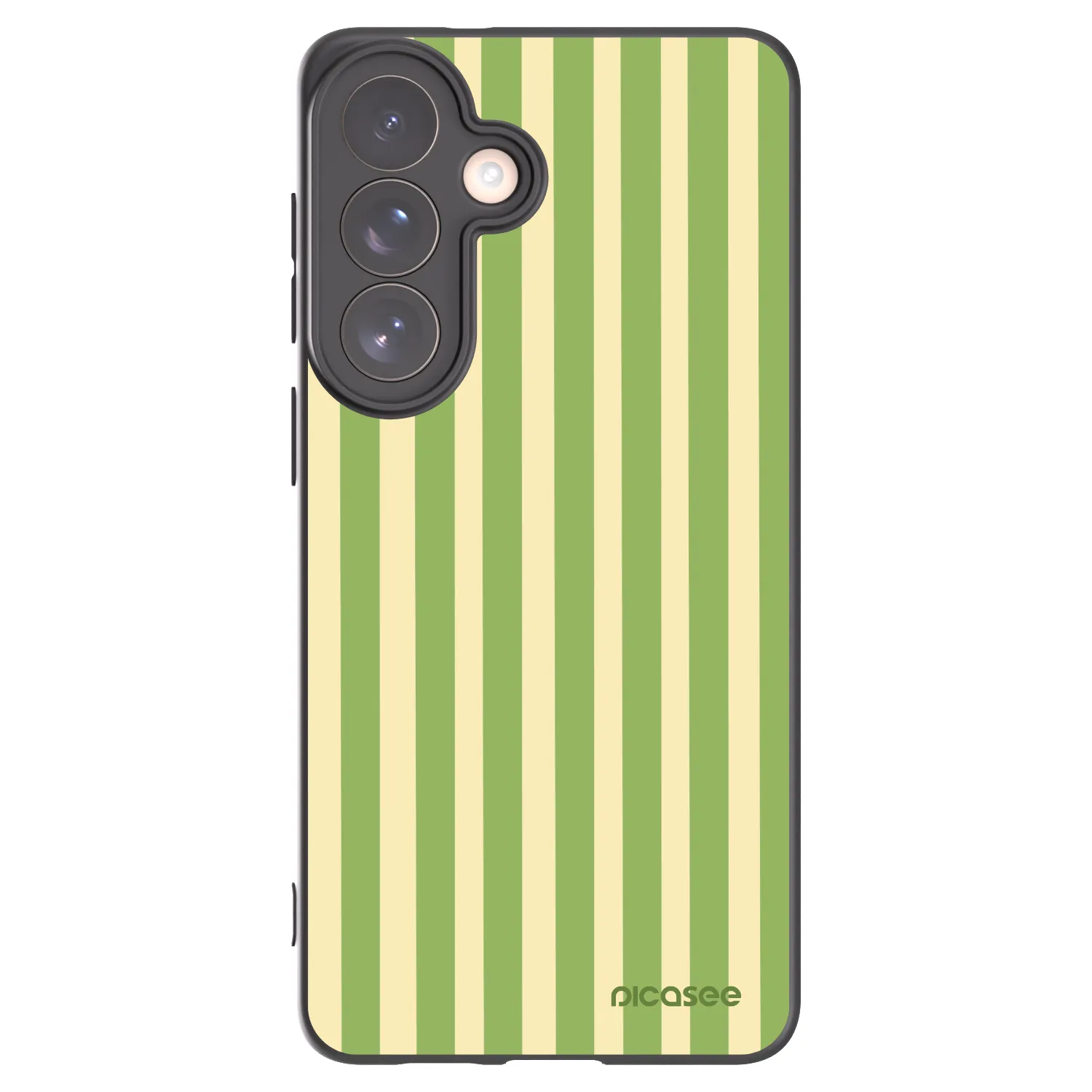 Picasee silikonový černý obal pro Samsung Galaxy S26+ - Lines Matcha