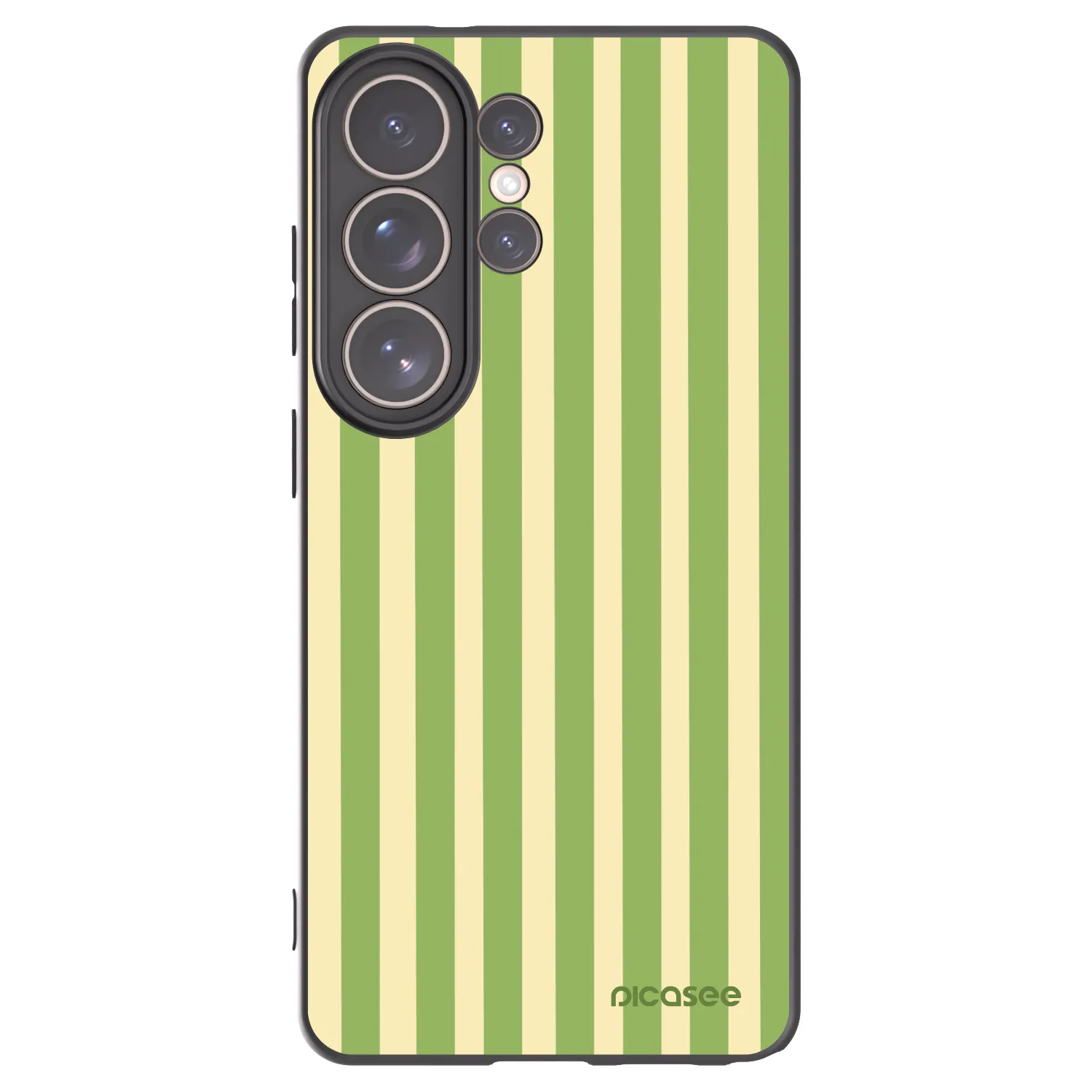 Picasee silikonový černý obal pro Samsung Galaxy S26 Ultra - Lines Matcha