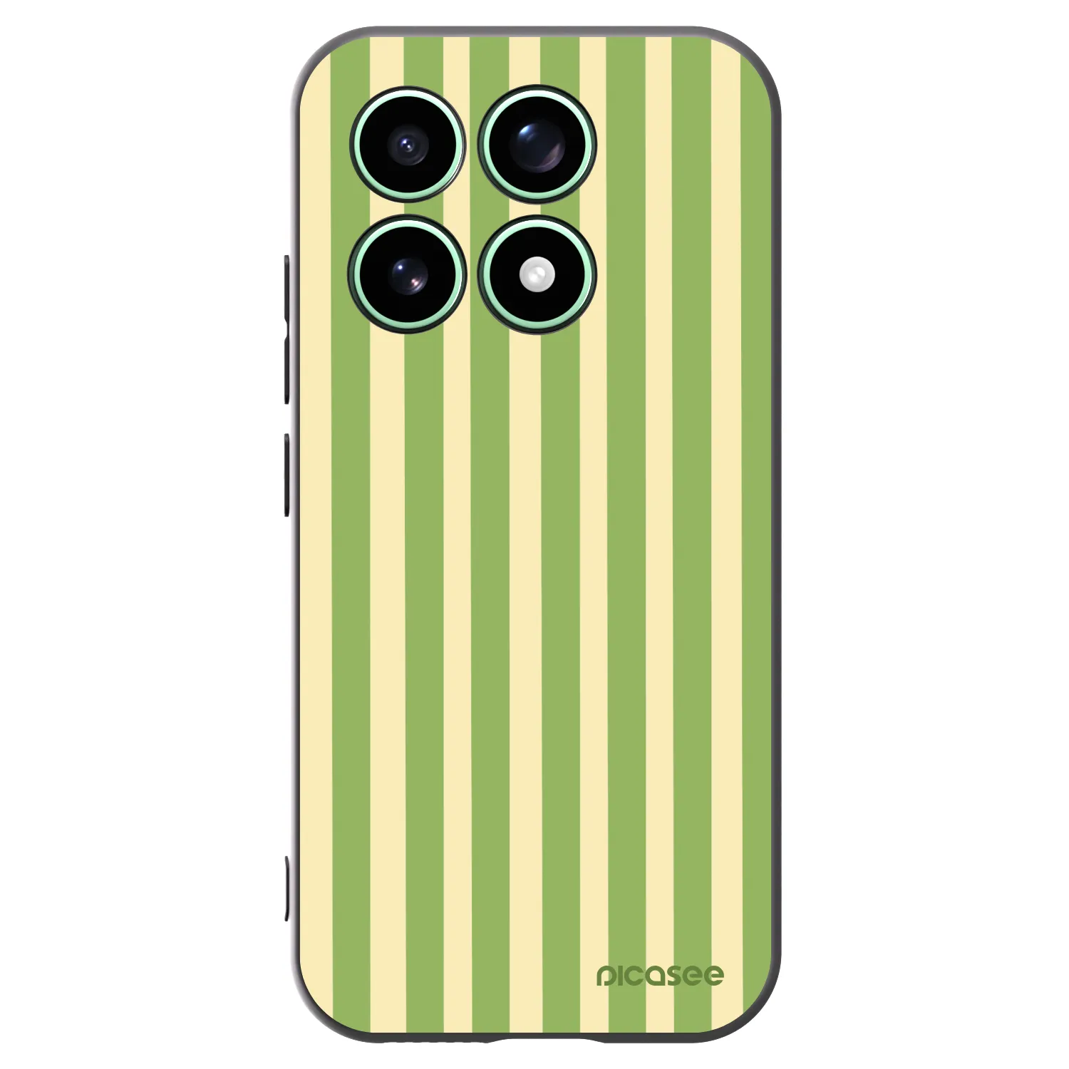 Picasee silikonový černý obal pro Xiaomi 17 - Lines Matcha