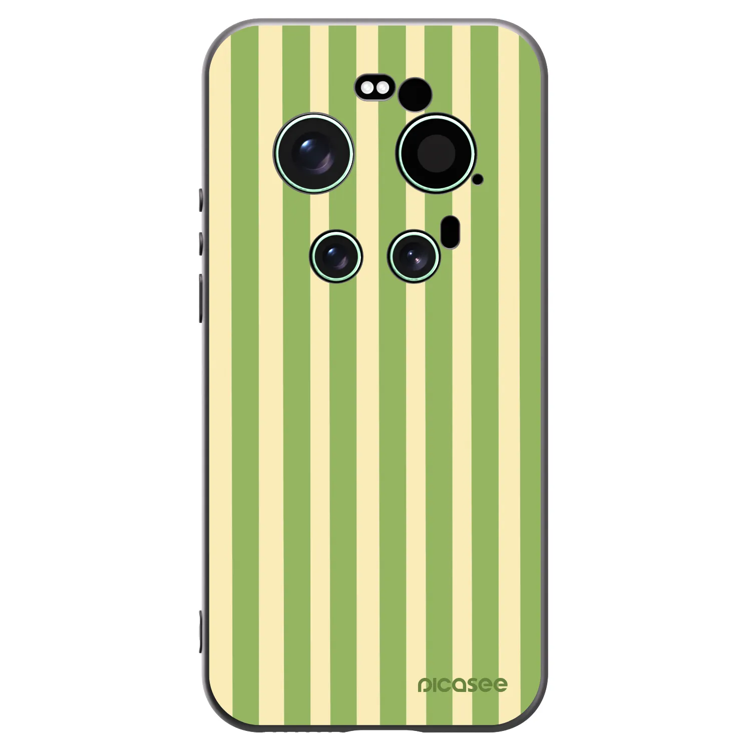 Picasee silikonový černý obal pro Xiaomi 17 Ultra - Lines Matcha