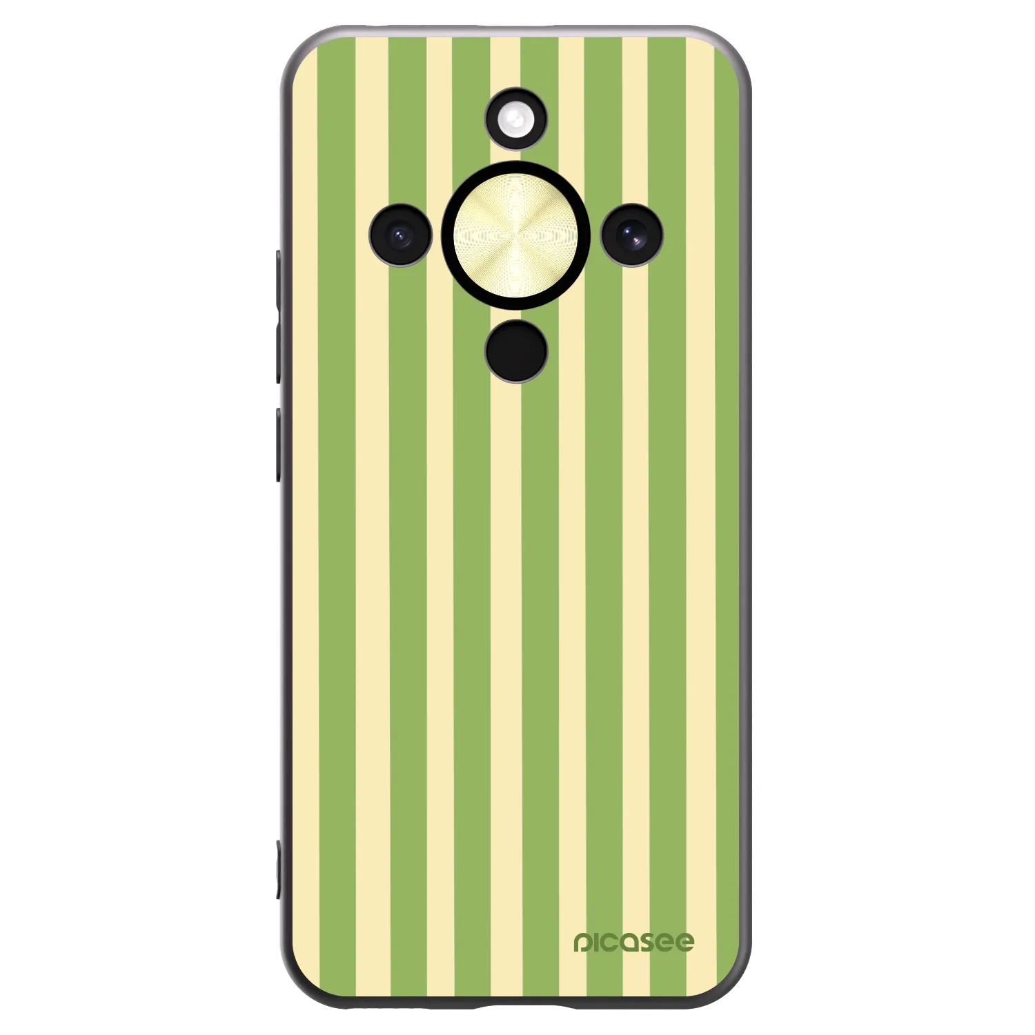 Picasee silikonový černý obal pro Honor Magic8 Lite 5G - Lines Matcha