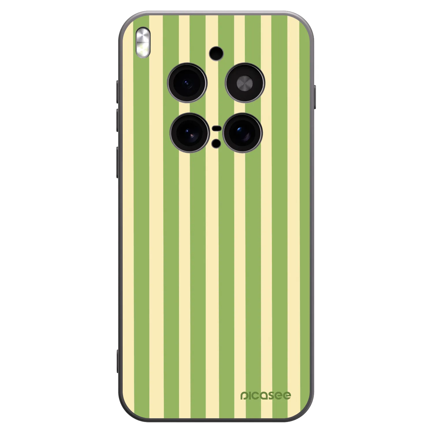 Picasee silikonový černý obal pro Vivo X300 Pro - Lines Matcha