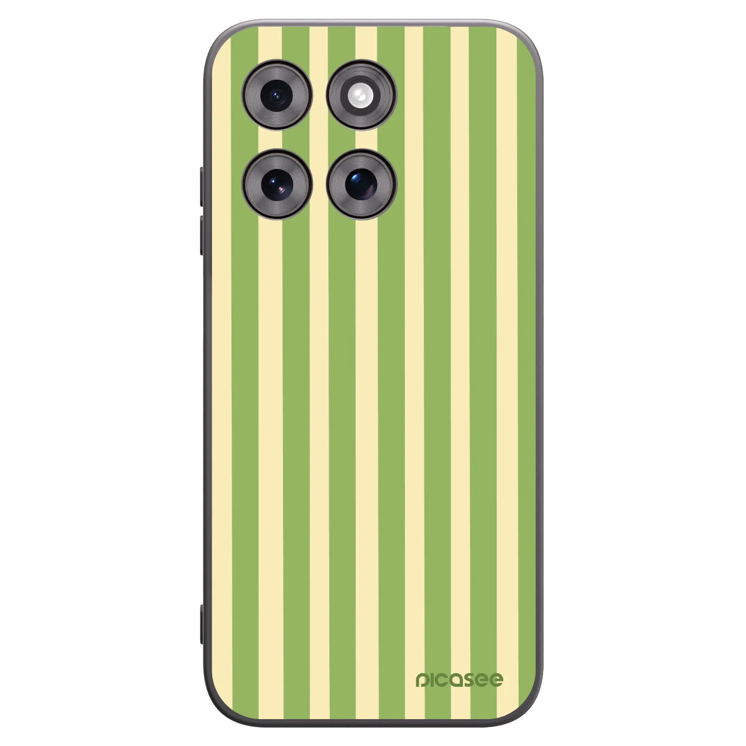 Picasee silikonový černý obal pro Motorola Moto G77 - Lines Matcha