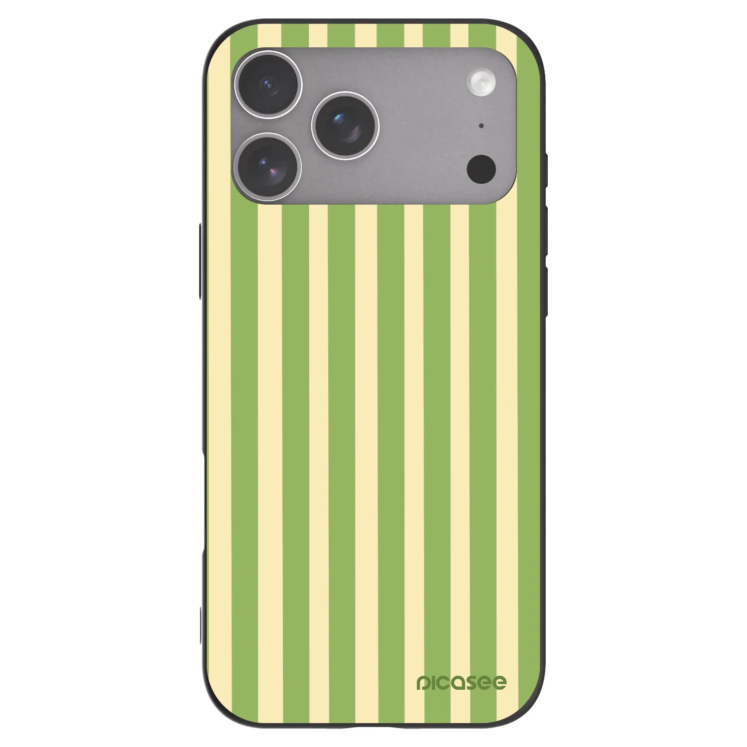 Picasee silikonový černý obal pro Apple iPhone 18 Pro Max - Lines Matcha