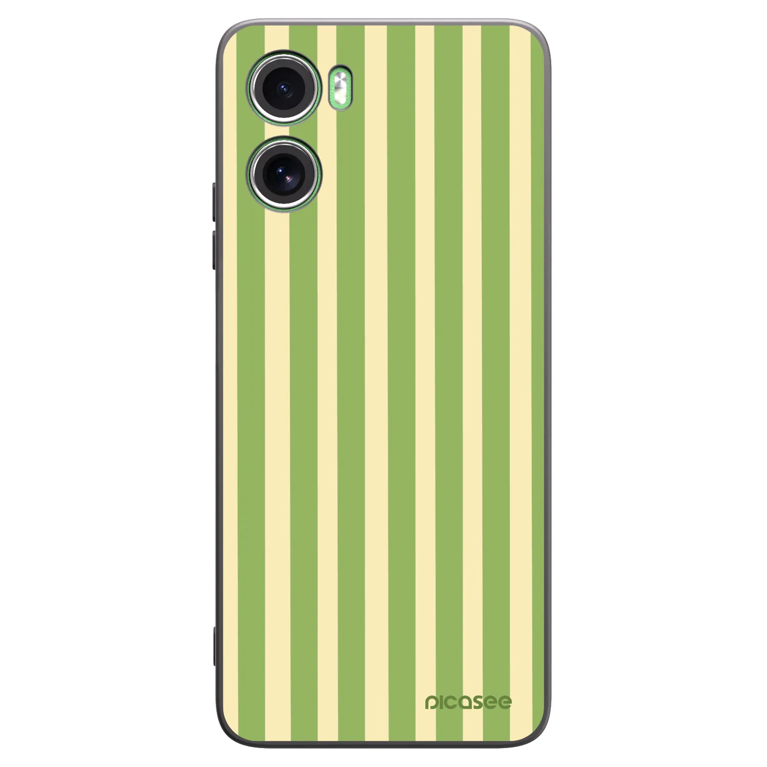 Picasee silikonový černý obal pro Motorola Moto G06 - Lines Matcha