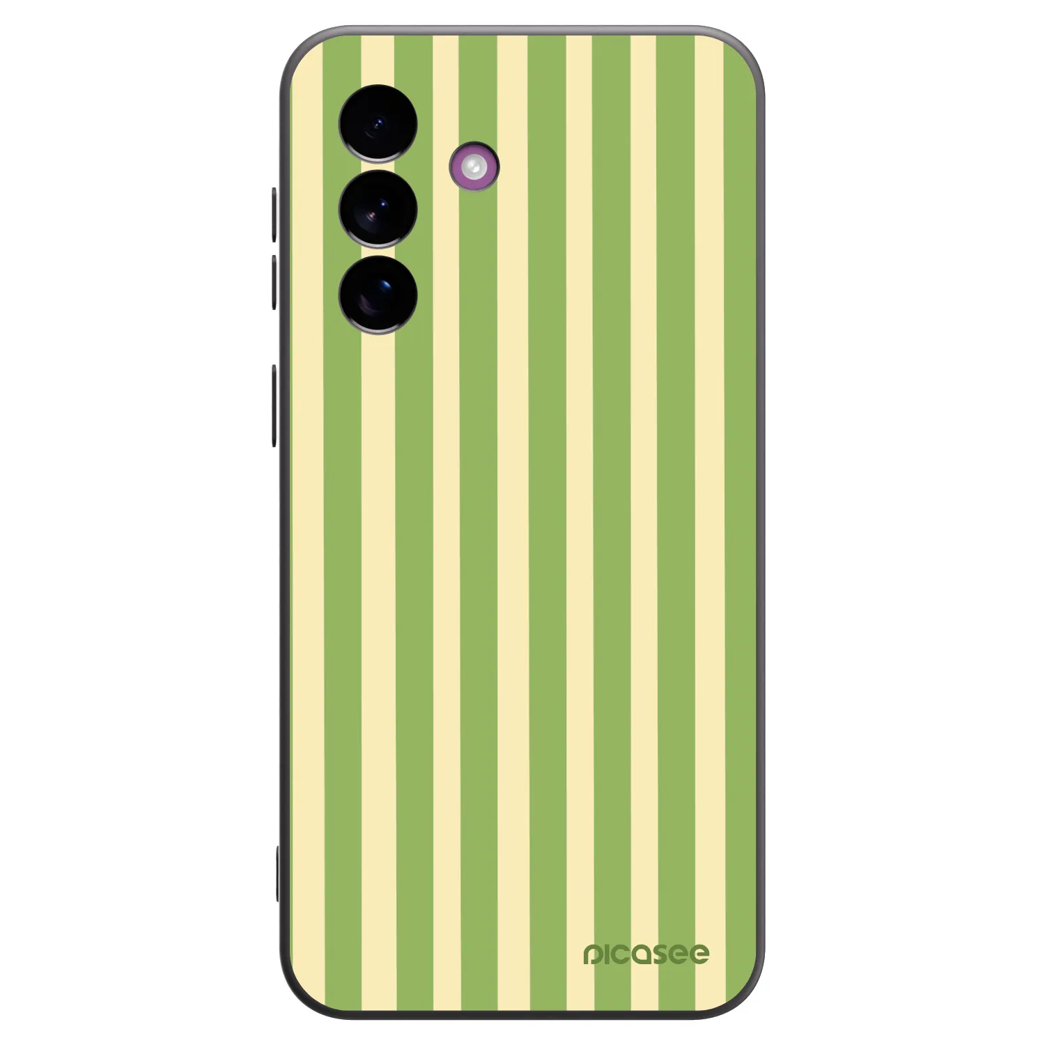 Picasee silikonový černý obal pro Samsung Galaxy A37 - Lines Matcha