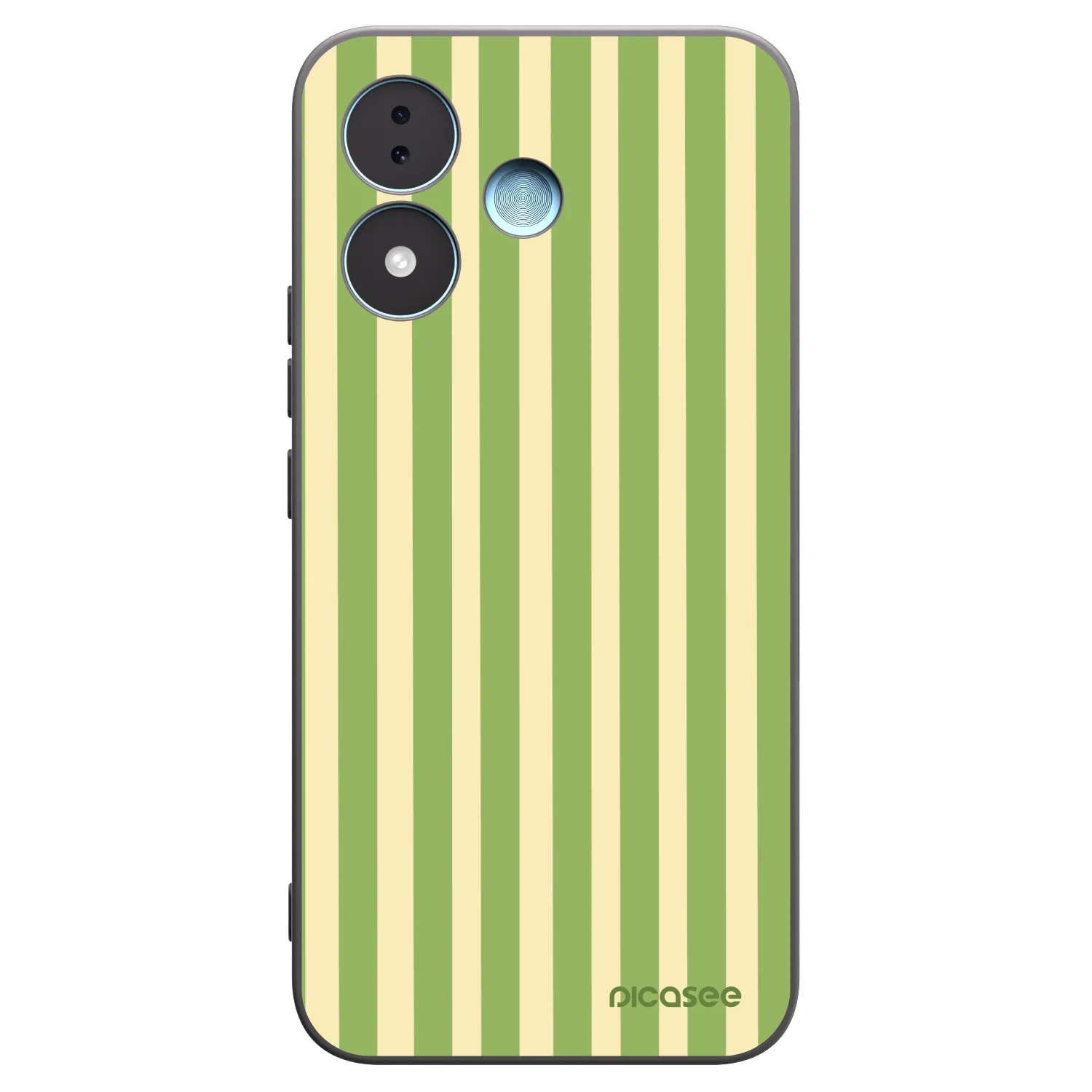 Picasee silikonový černý obal pro Xiaomi Redmi Note 17 5G - Lines Matcha