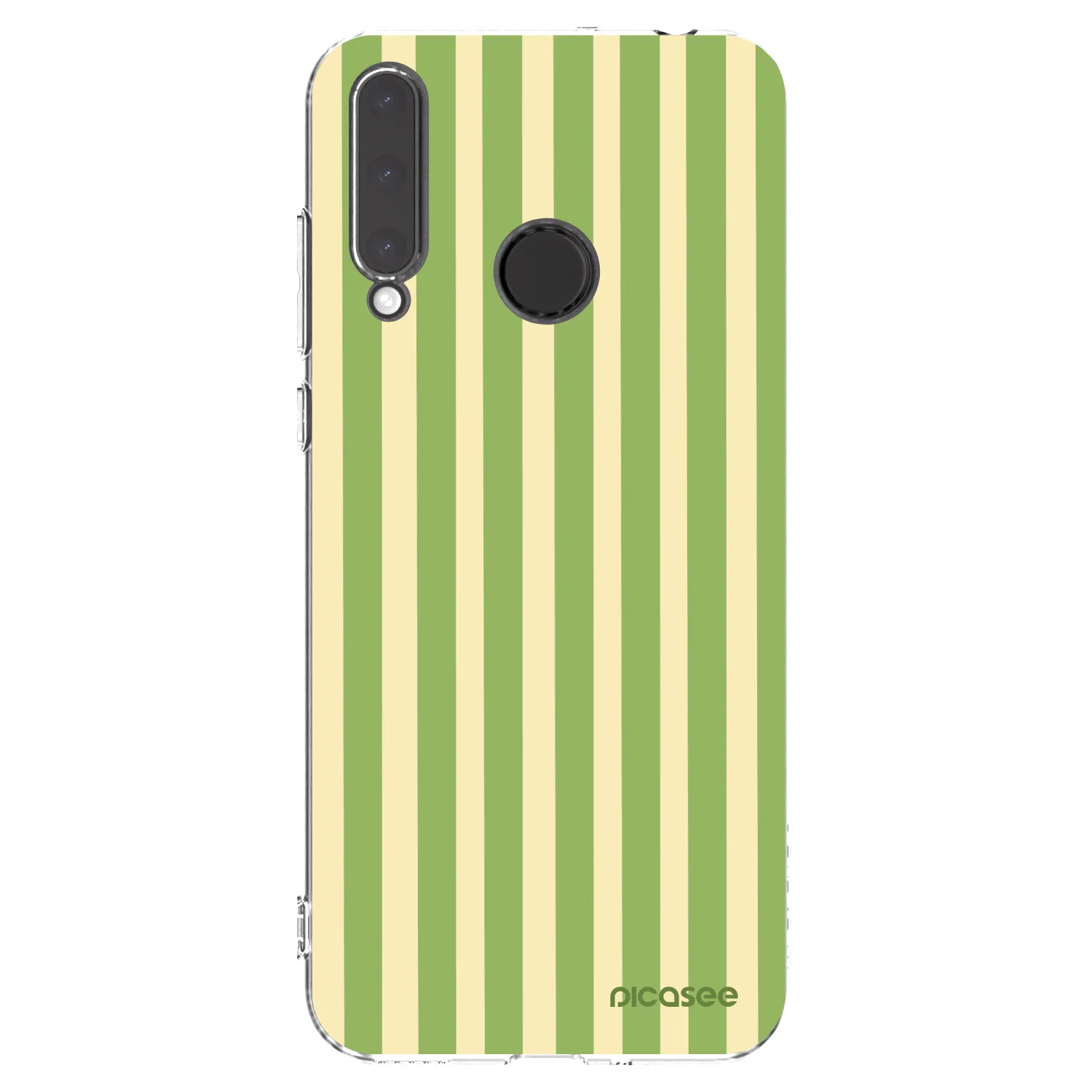 Picasee silikonový průhledný obal pro Honor 20 Lite - Lines Matcha