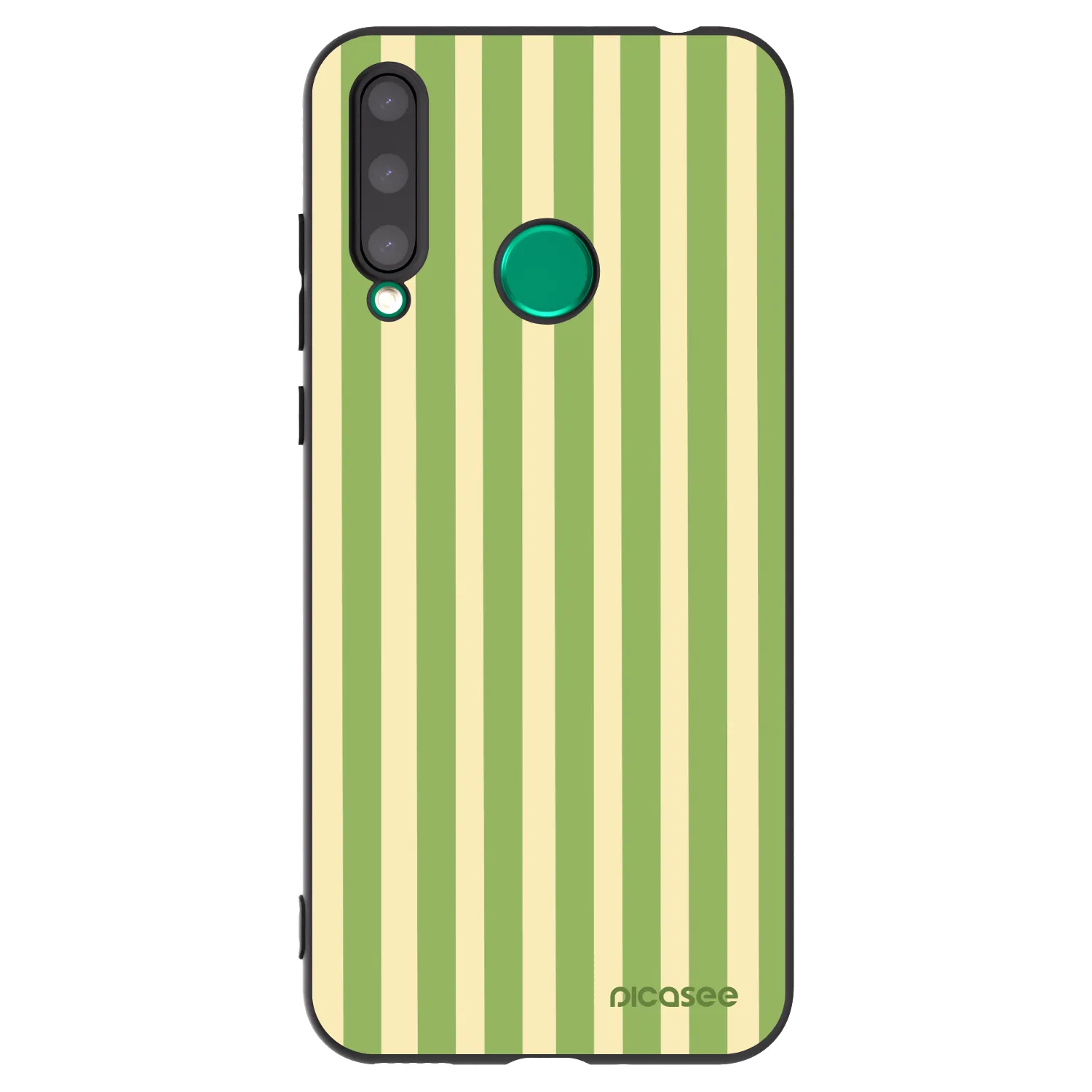 Picasee silikonový černý obal pro Honor 20 Lite - Lines Matcha