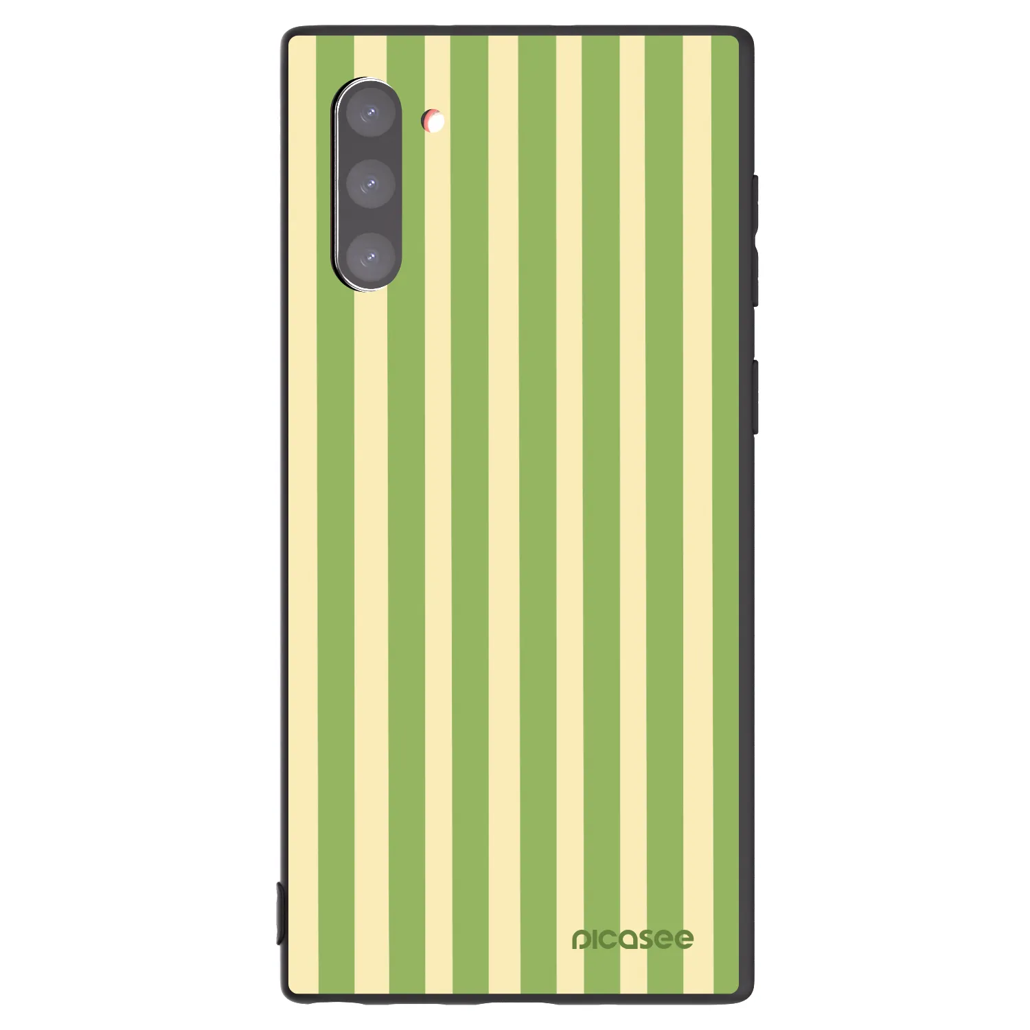 Picasee silikonový černý obal pro Samsung Galaxy Note 10 N970F - Lines Matcha