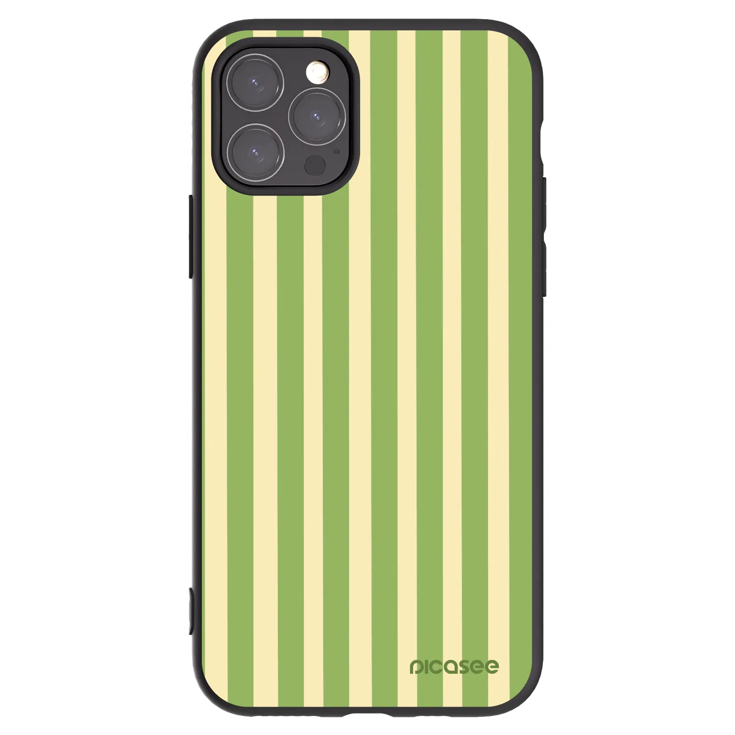 Picasee silikonový černý obal pro Apple iPhone 11 Pro - Lines Matcha