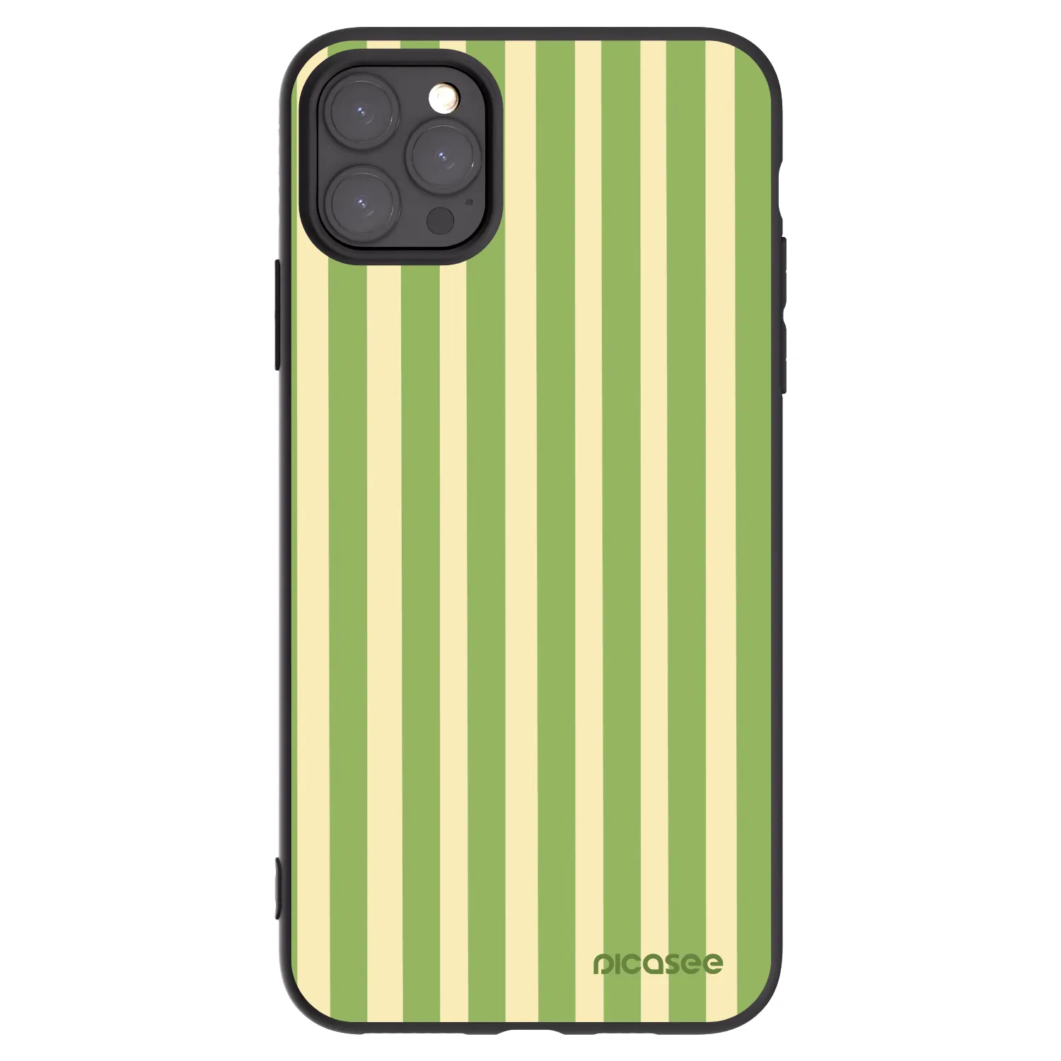 Picasee silikonový černý obal pro Apple iPhone 11 Pro Max - Lines Matcha