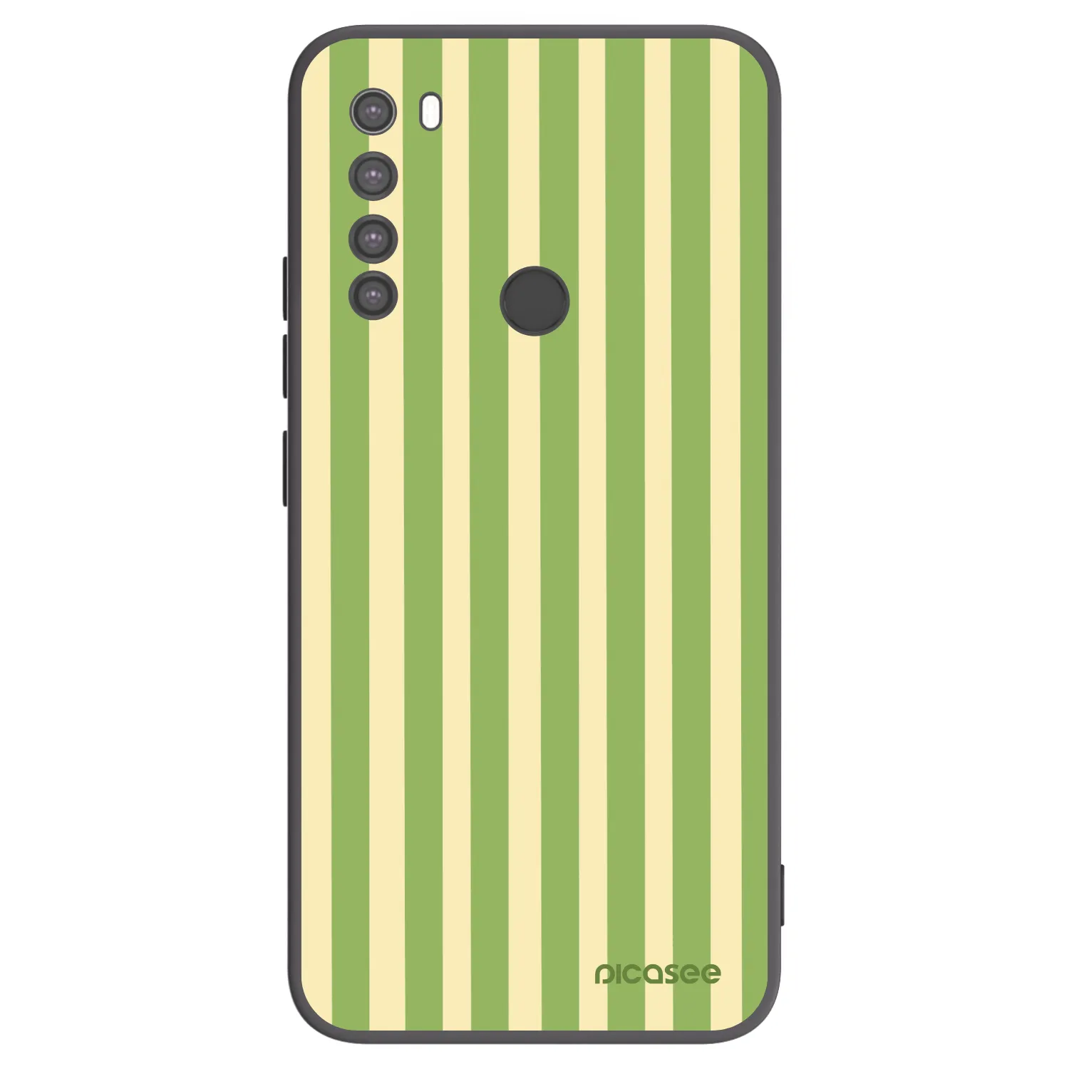 Picasee silikonový černý obal pro Xiaomi Redmi Note 8 - Lines Matcha