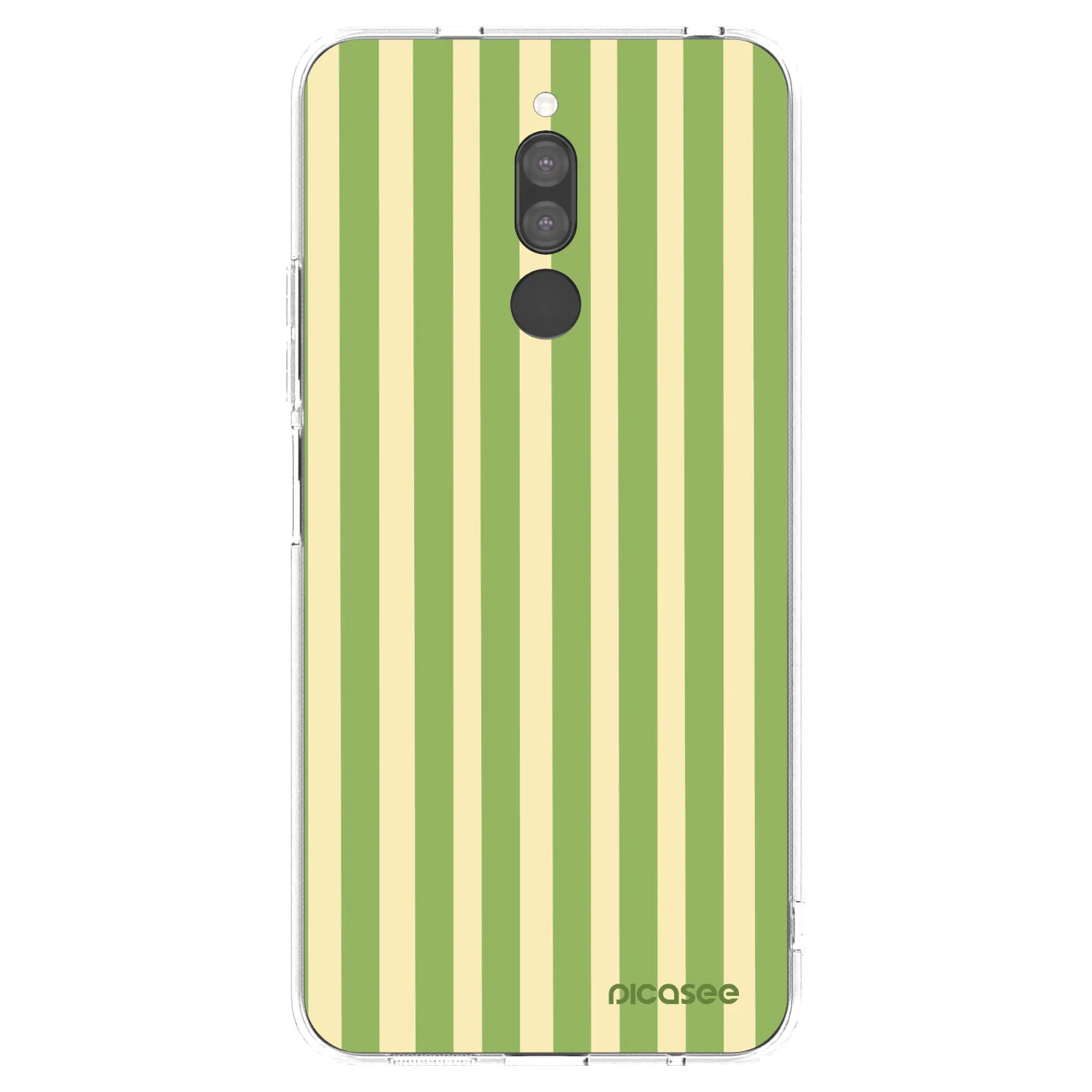 Picasee silikonový průhledný obal pro Xiaomi Redmi 8 - Lines Matcha