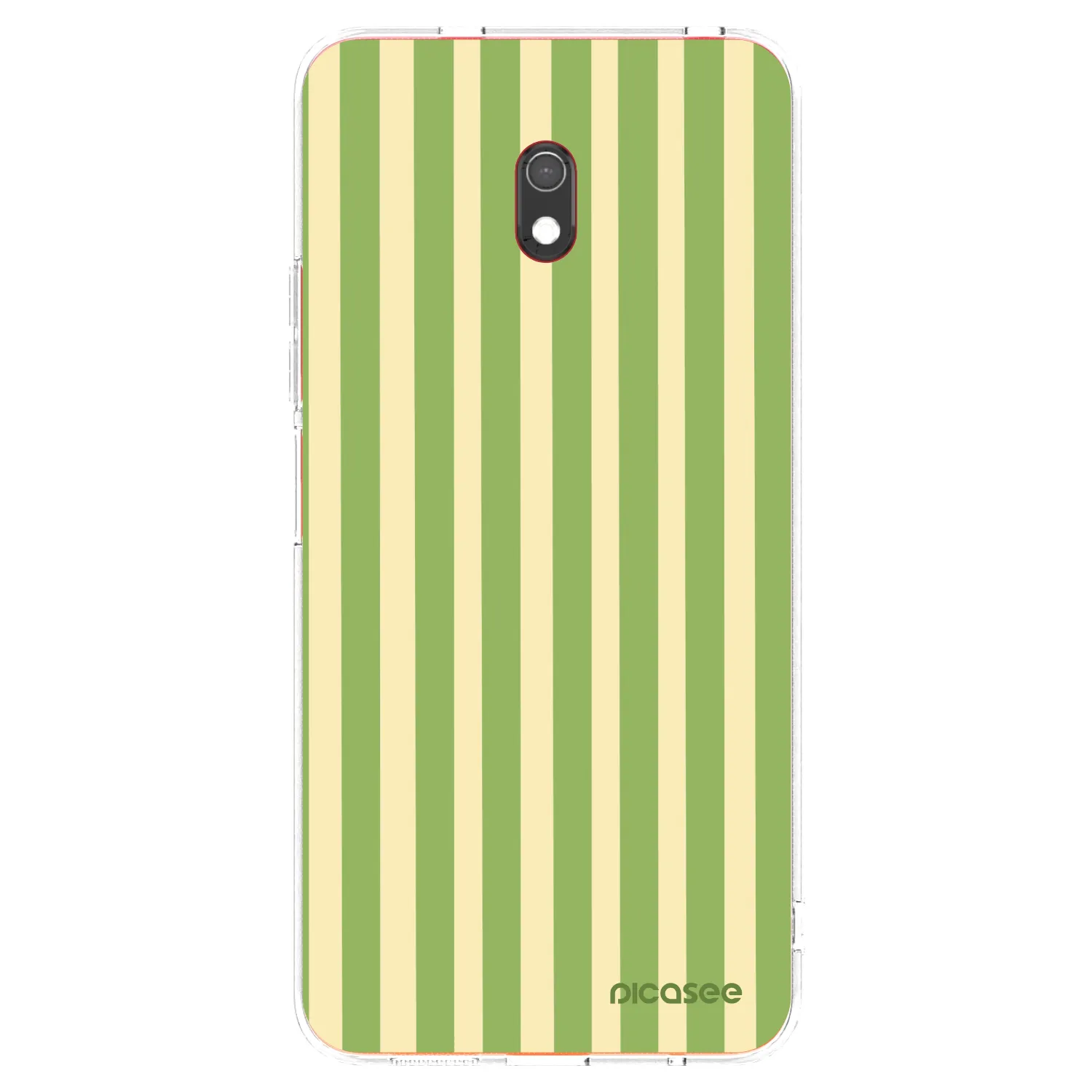 Picasee silikonový průhledný obal pro Xiaomi Redmi 8A - Lines Matcha