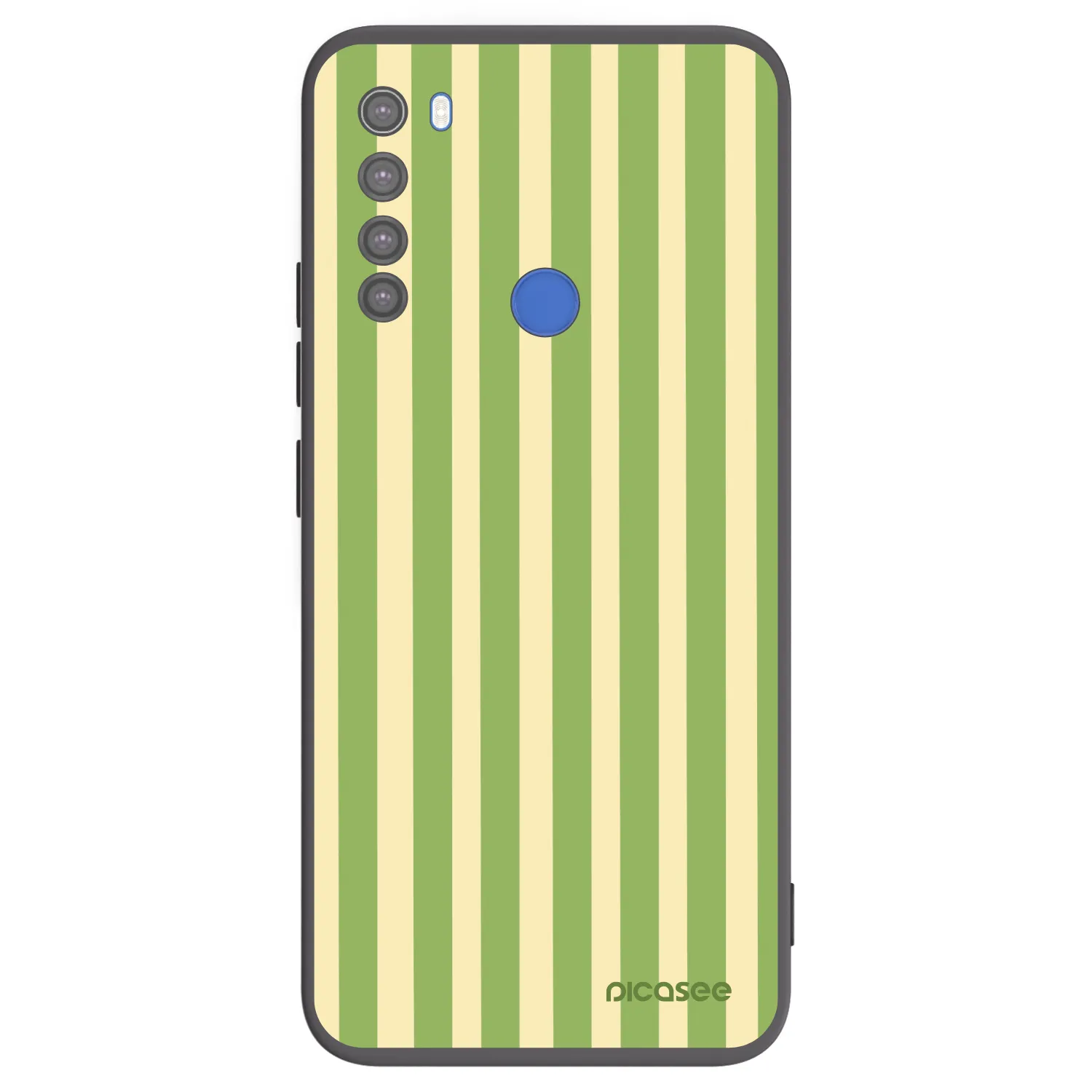 Picasee silikonový černý obal pro Xiaomi Redmi Note 8T - Lines Matcha