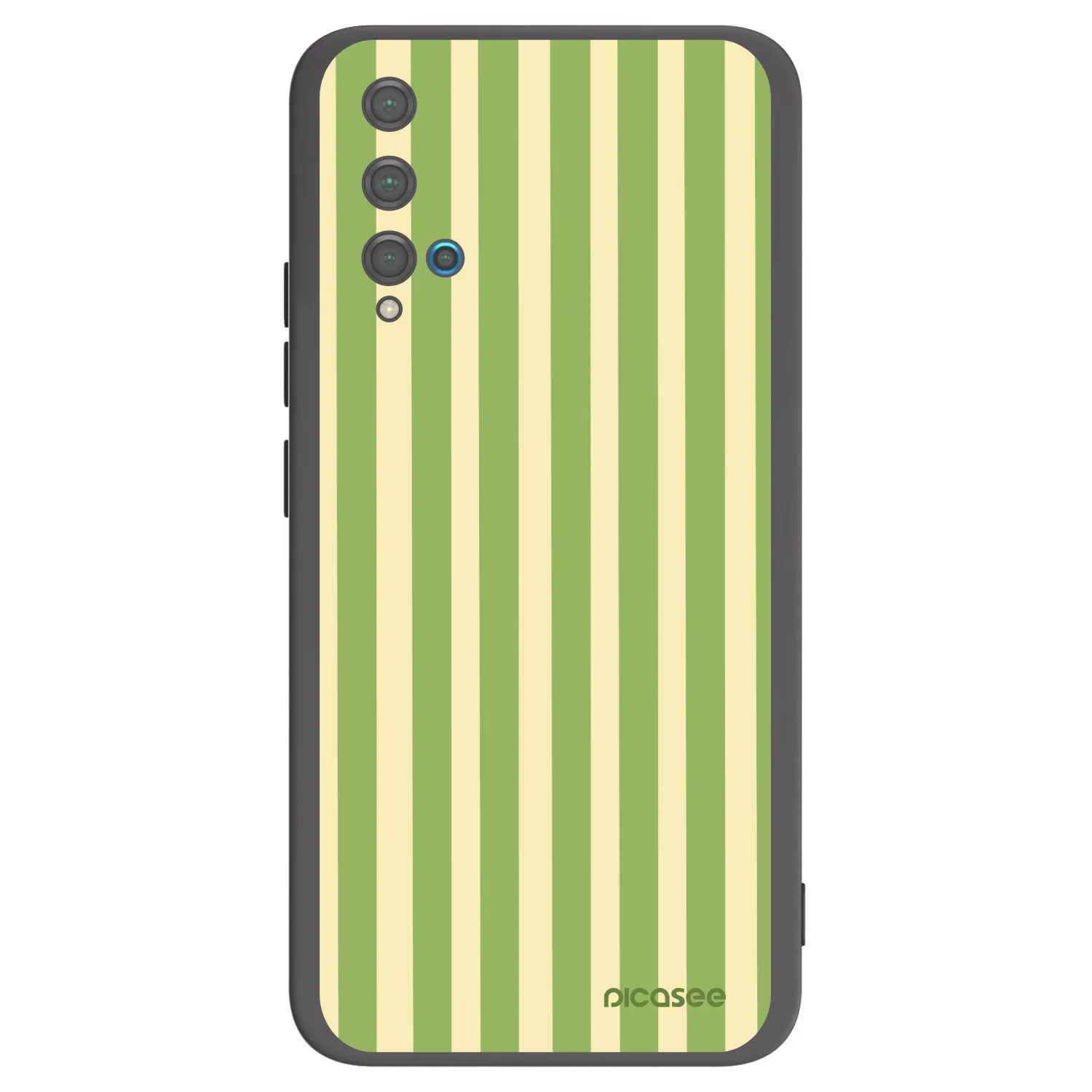 Picasee silikonový černý obal pro Huawei Nova 5T - Lines Matcha