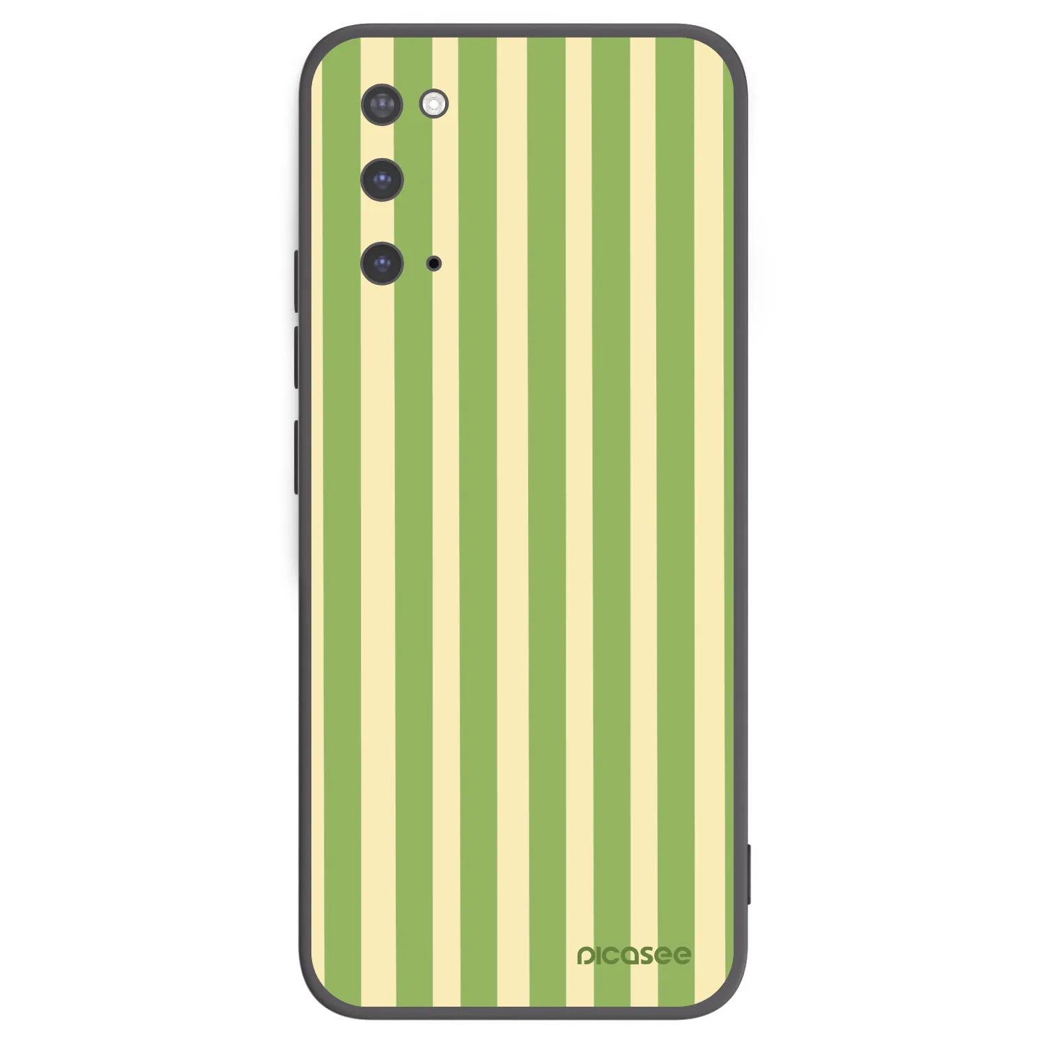 Picasee silikonový černý obal pro Samsung Galaxy S20 G980F - Lines Matcha