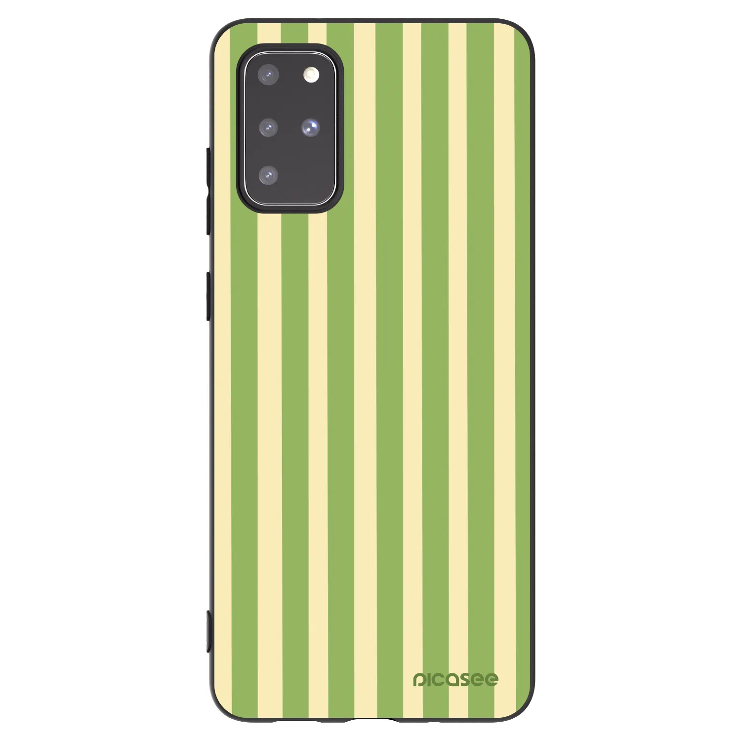 Picasee silikonový černý obal pro Samsung Galaxy S20+ G985F - Lines Matcha