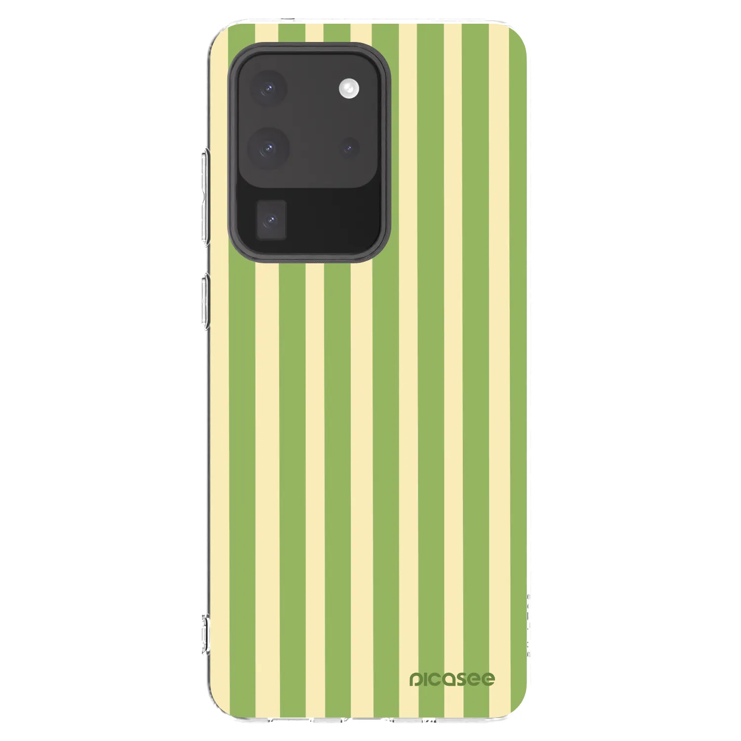 Picasee silikonový průhledný obal pro Samsung Galaxy S20 Ultra 5G G988F - Lines Matcha