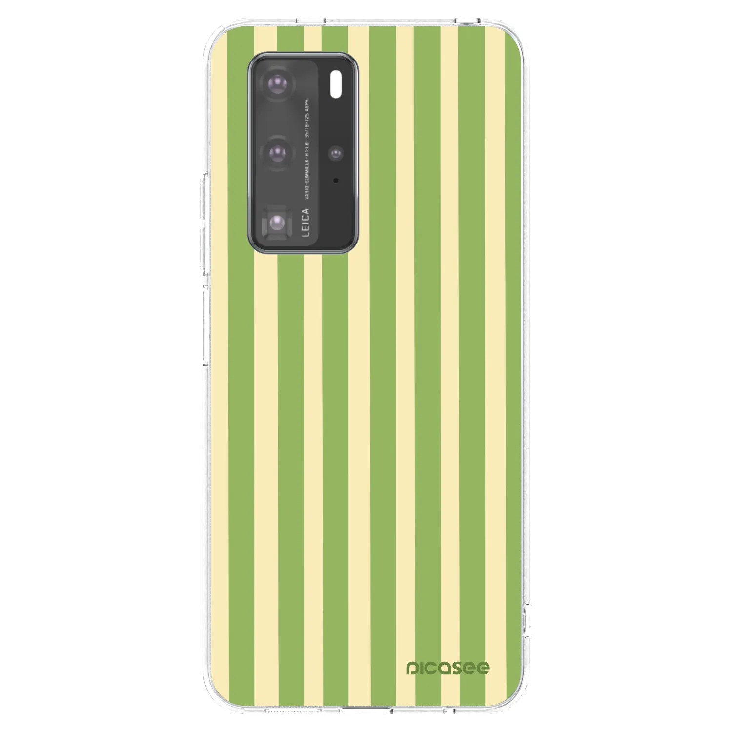 Picasee silikonový průhledný obal pro Huawei P40 Pro - Lines Matcha