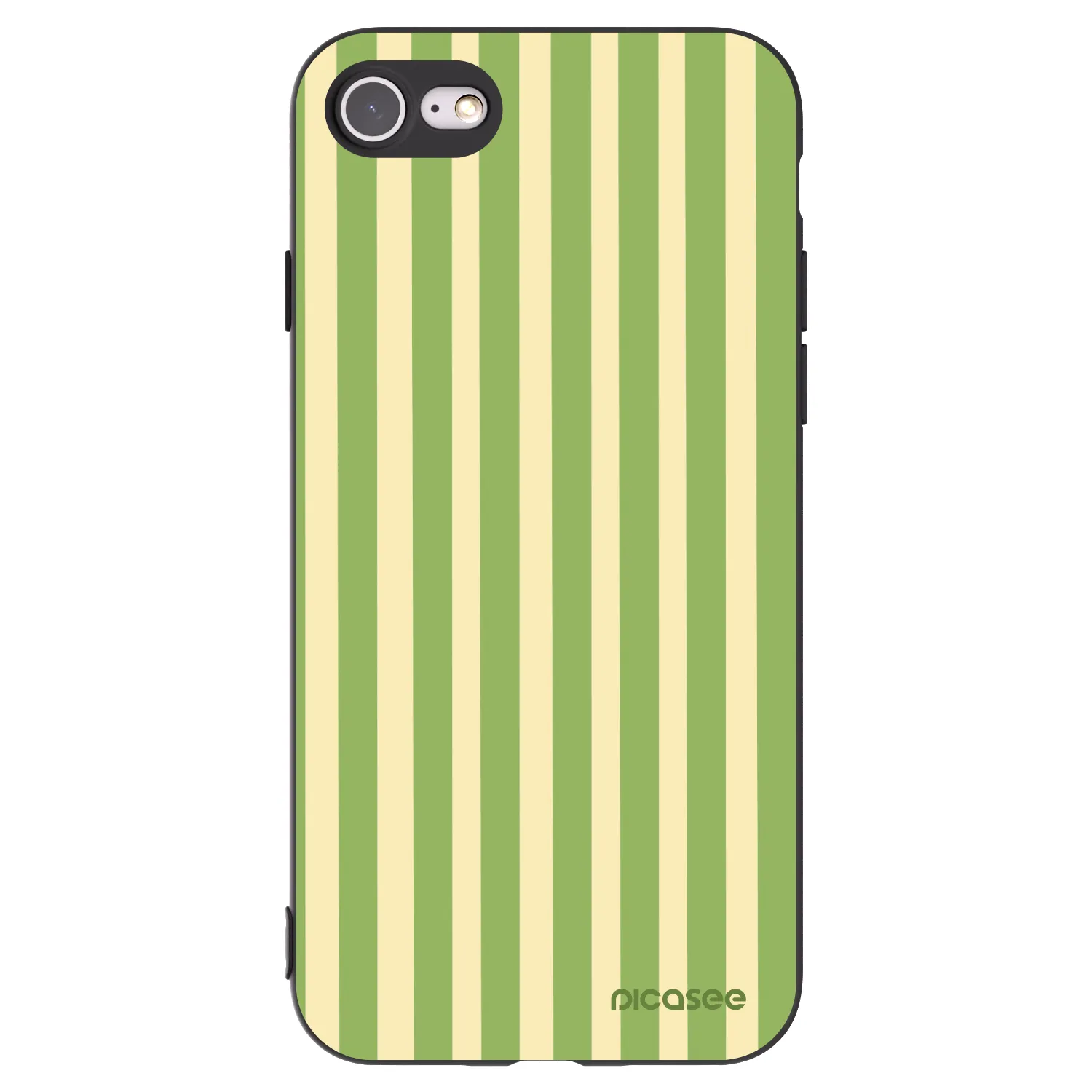 Picasee silikonový černý obal pro Apple iPhone SE 2020 - Lines Matcha