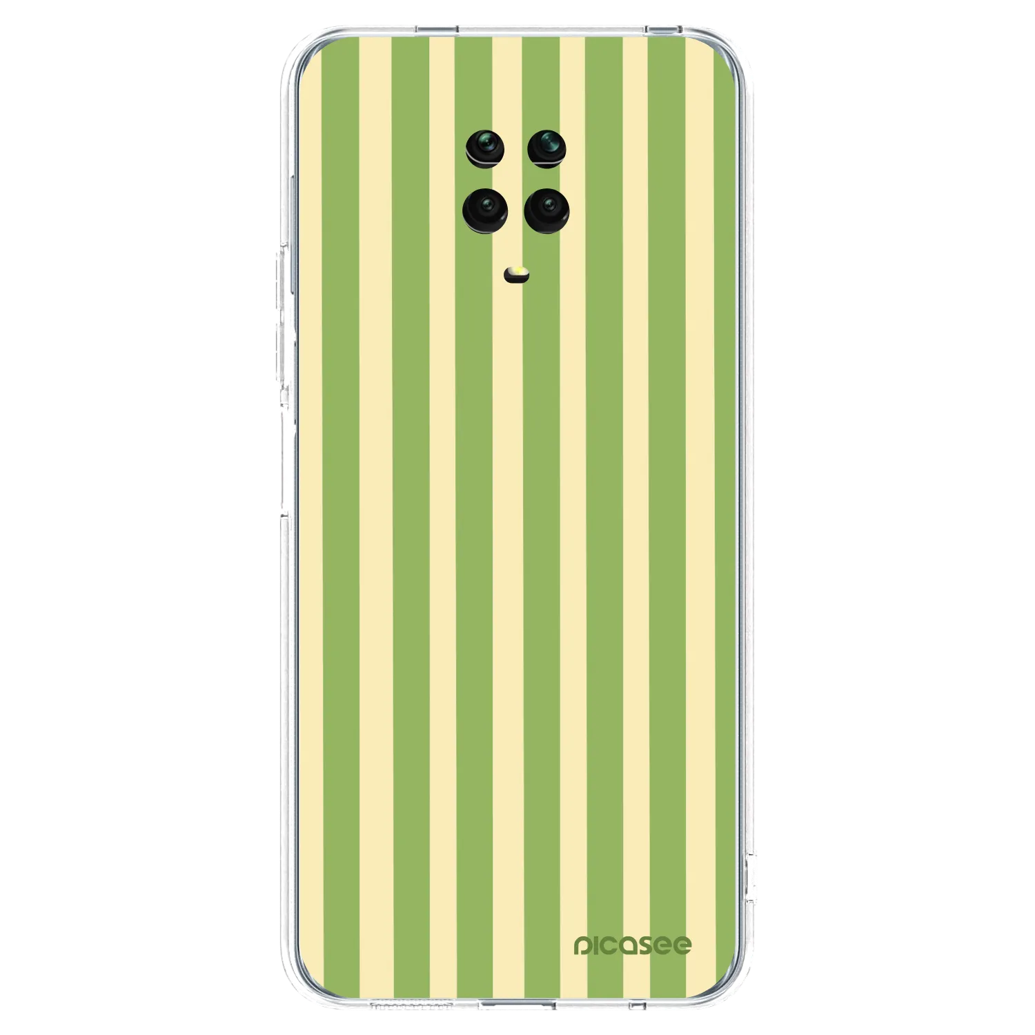 Picasee silikonový průhledný obal pro Xiaomi Redmi Note 9 Pro - Lines Matcha