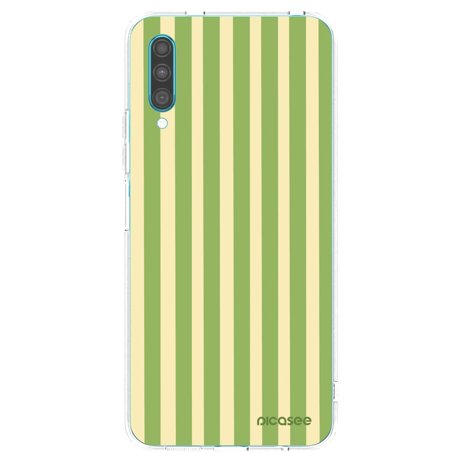 Picasee silikonový průhledný obal pro Samsung Galaxy A30s A307F - Lines Matcha