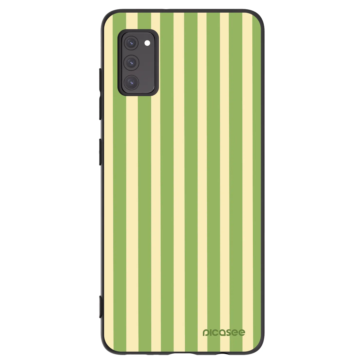 Picasee silikonový černý obal pro Samsung Galaxy A41 A415F - Lines Matcha