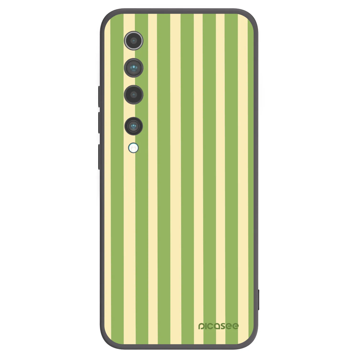 Picasee silikonový černý obal pro Xiaomi Mi 10 - Lines Matcha