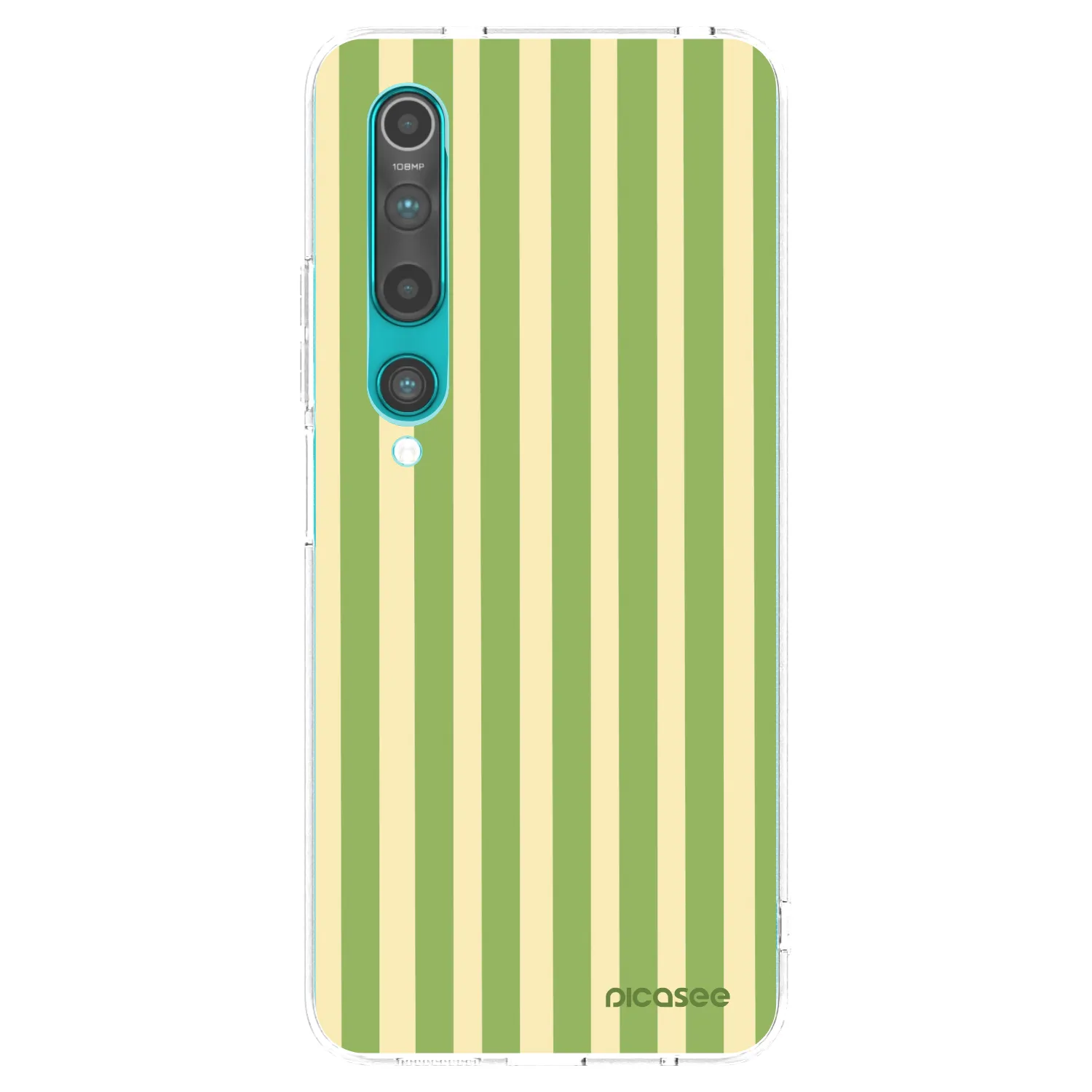 Picasee silikonový průhledný obal pro Xiaomi Mi 10 - Lines Matcha