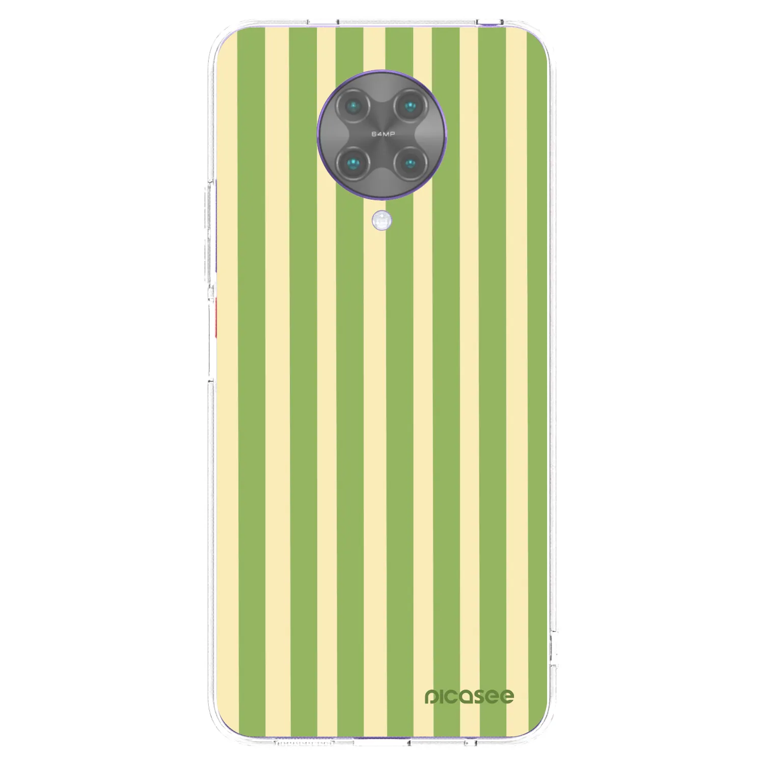 Picasee silikonový průhledný obal pro Xiaomi Poco F2 Pro - Lines Matcha