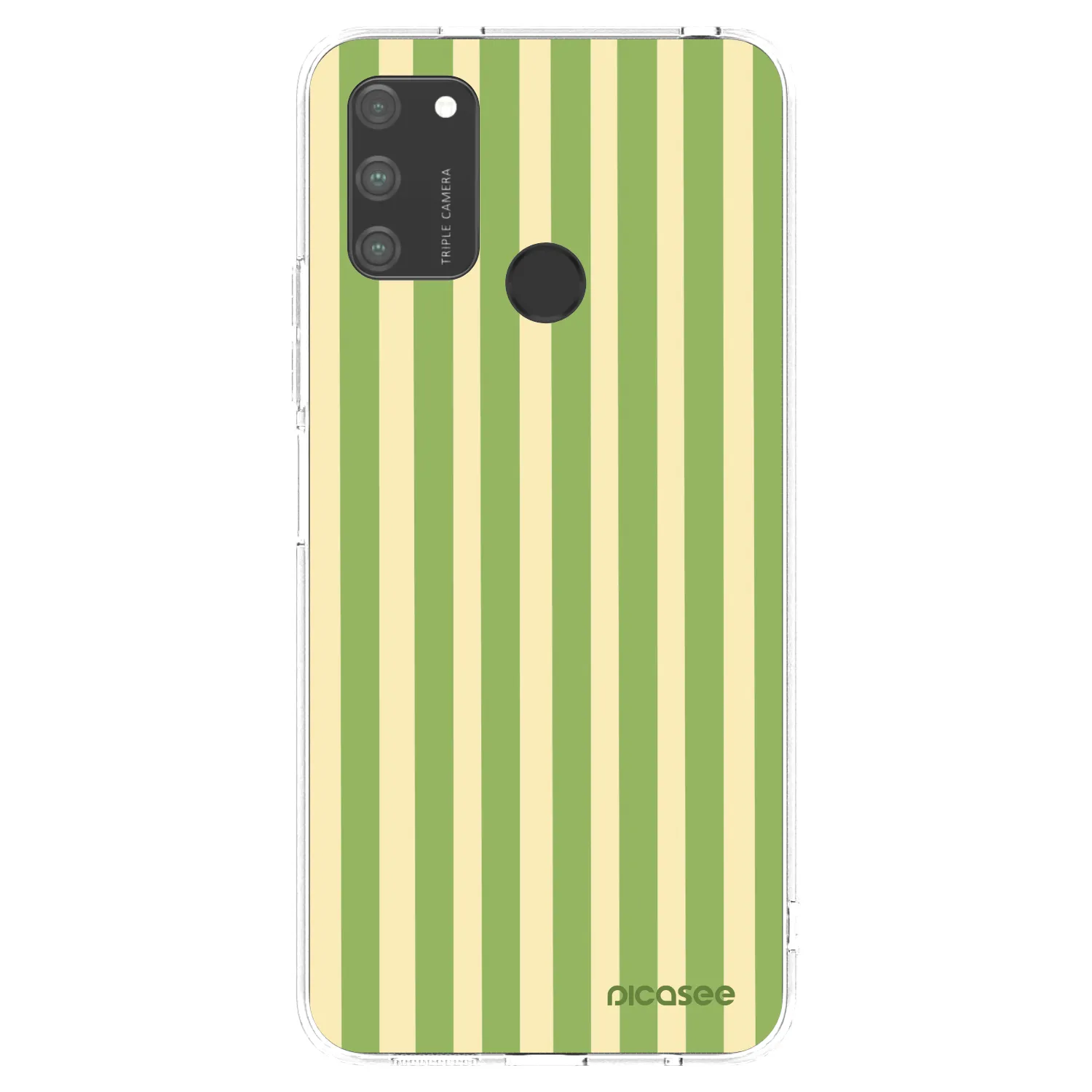 Picasee silikonový průhledný obal pro Honor 9A - Lines Matcha