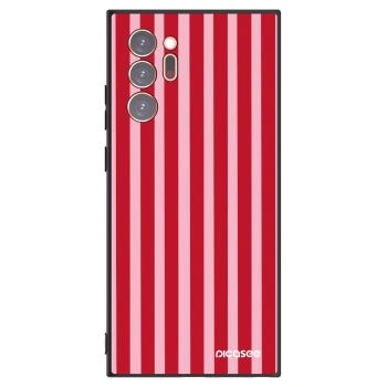 Picasee silikonový černý obal pro Samsung Galaxy Note 20 Ultra - Lines red