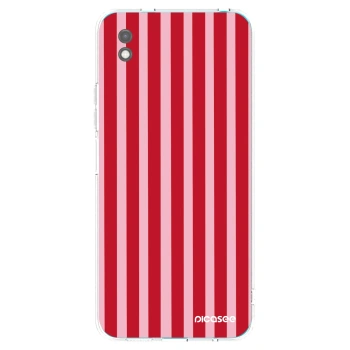 Picasee silikonový černý obal pro Xiaomi Redmi 9A - Lines red