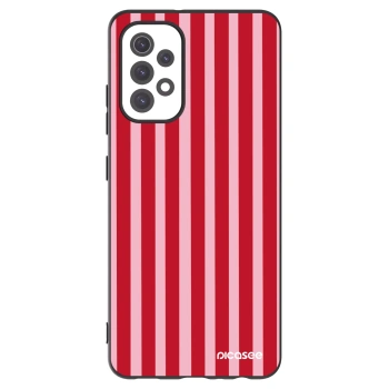 Picasee silikonový černý obal pro Samsung Galaxy A32 5G A326B - Lines red