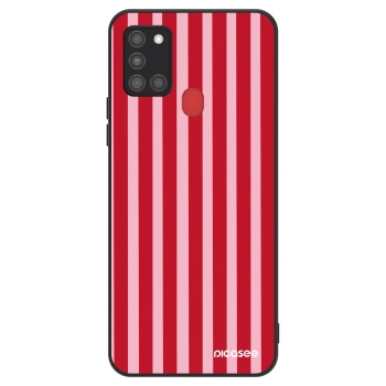 Obal pro Samsung Galaxy A21s - Lines red