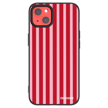 Picasee silikonový černý obal pro Apple iPhone 13 - Lines red