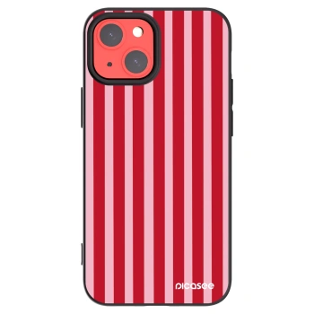 Picasee silikonový černý obal pro Apple iPhone 13 mini - Lines red