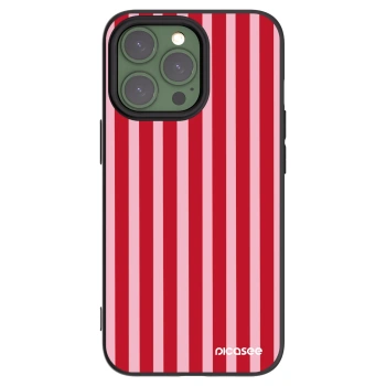 Picasee silikonový černý obal pro Apple iPhone 13 Pro - Lines red