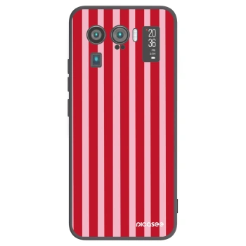 Picasee silikonový černý obal pro Xiaomi Mi 11 Ultra - Lines red