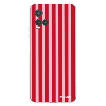 Picasee silikonový průhledný obal pro Vivo Y33s - Lines red