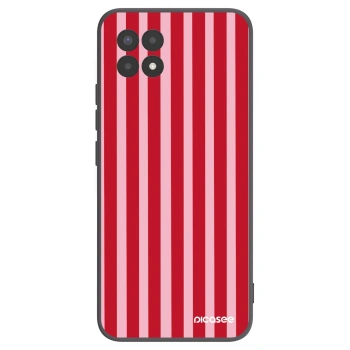Picasee silikonový černý obal pro Realme 8i - Lines red