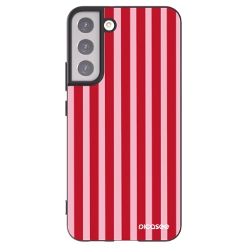 Picasee silikonový černý obal pro Samsung Galaxy S22+ 5G - Lines red