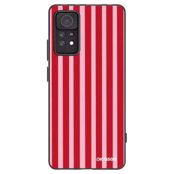 Picasee silikonový černý obal pro Xiaomi Redmi Note 11 Pro - Lines red