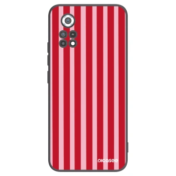 Picasee silikonový černý obal pro Xiaomi Poco X4 Pro 5G - Lines red